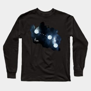 Star Signs and Birth Stones - Aries in Diamond Long Sleeve T-Shirt